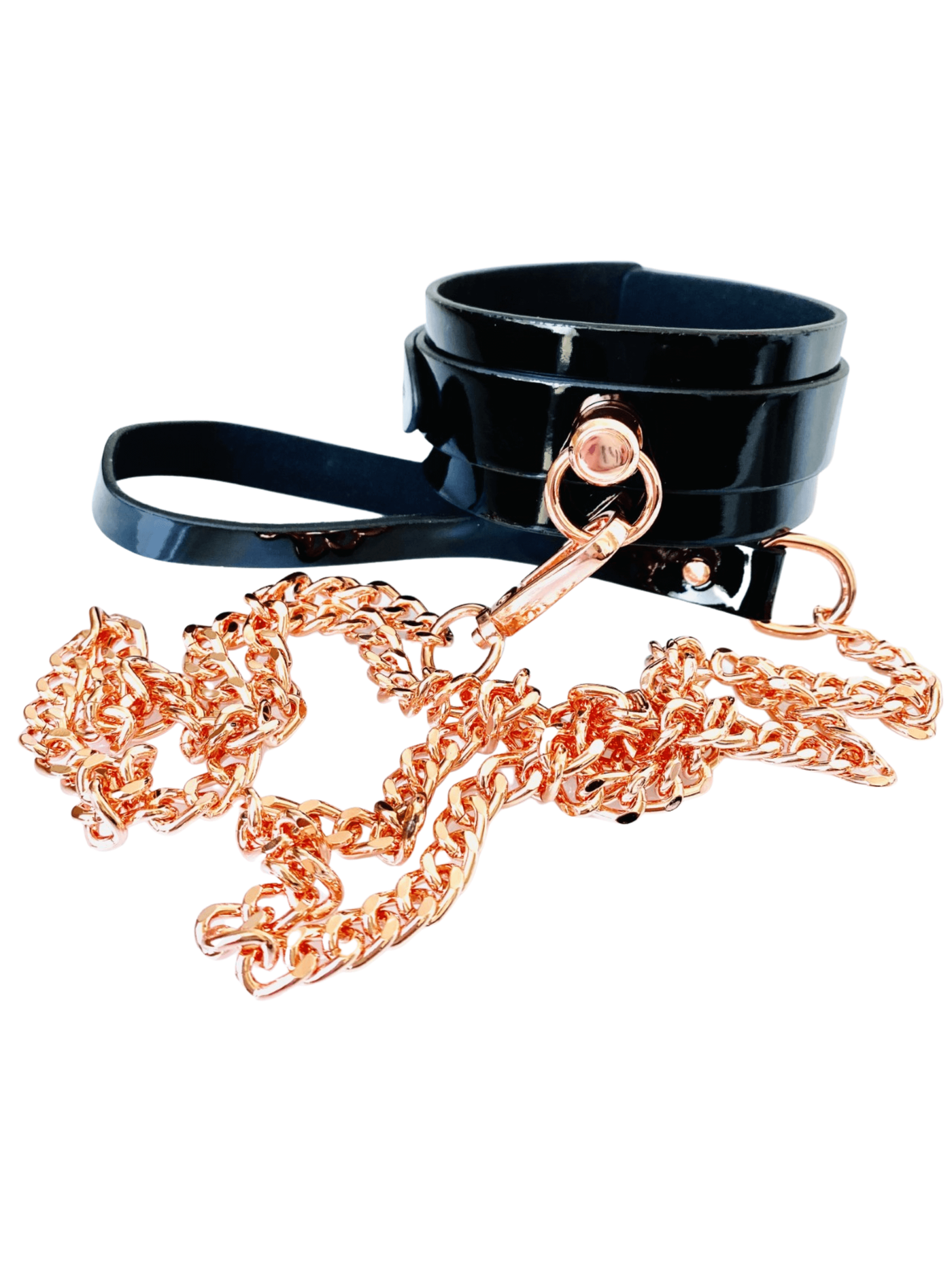 Hochglanz Halsband und Leine