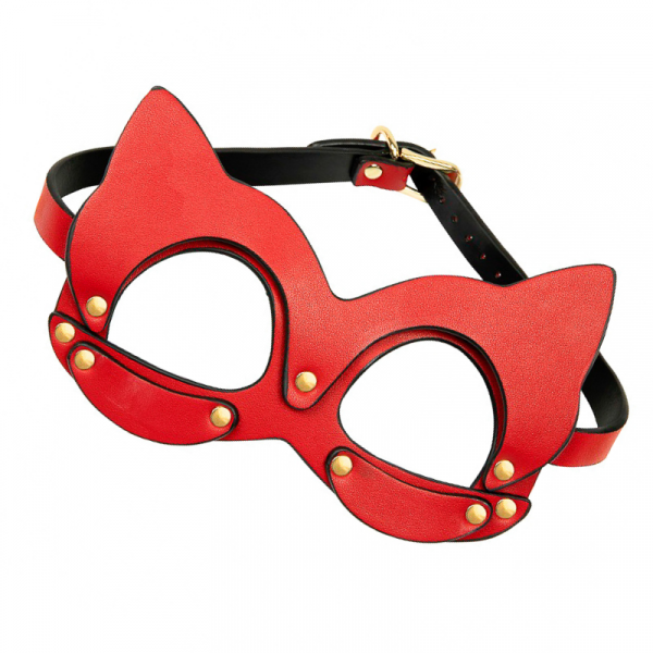 Kunstleder Katzenmaske