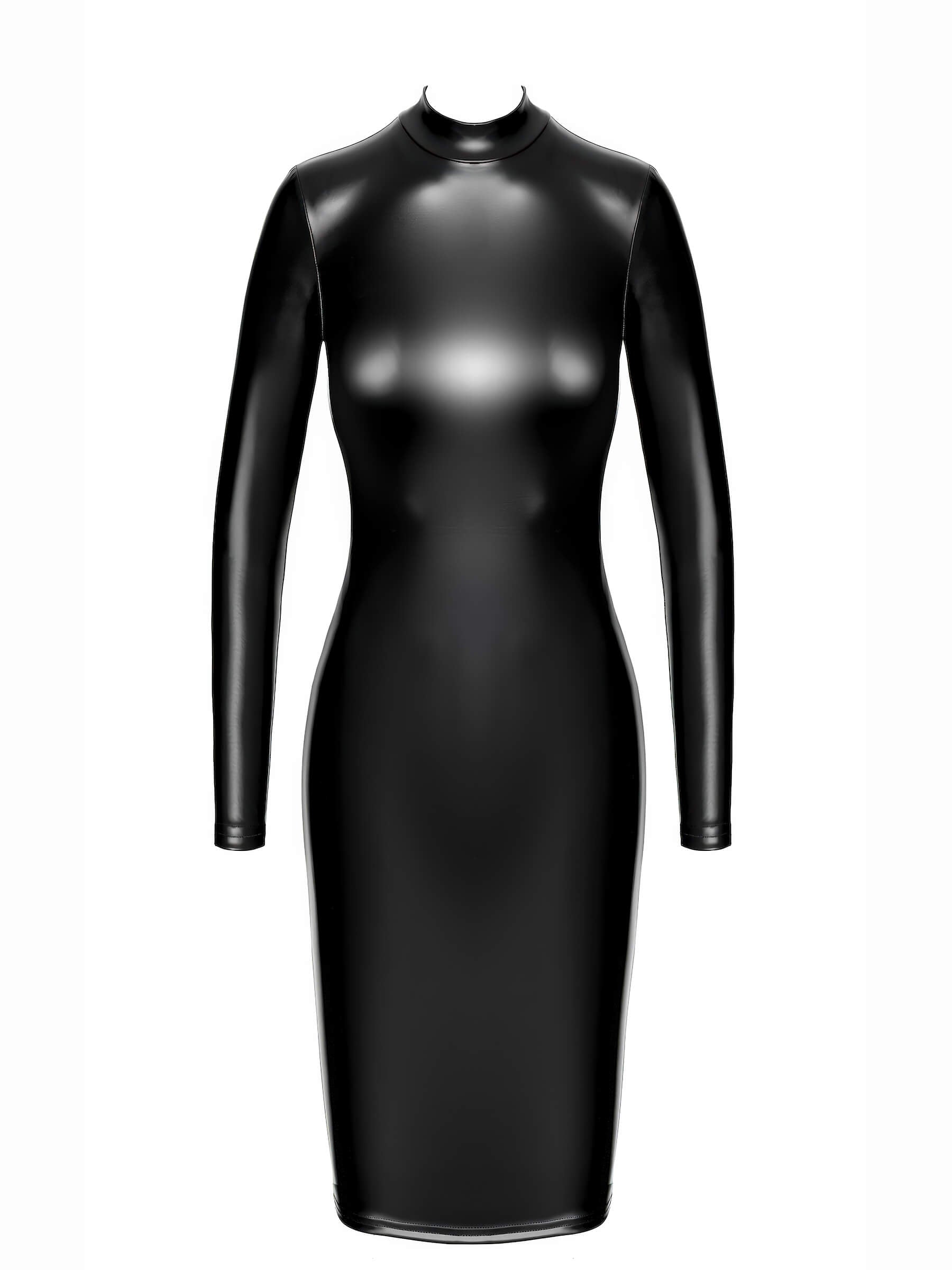 Crystal Back Netzkleid – Wetlook & Tüll