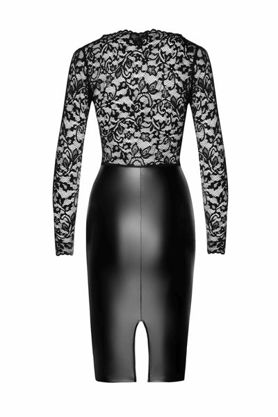 Transparentes Wetlook Minikleid