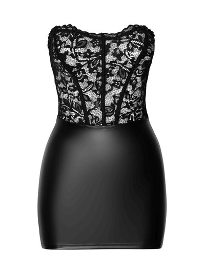 Transparentes Wetlook Minikleid