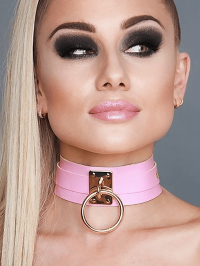Kunstleder O-Ring Halsband