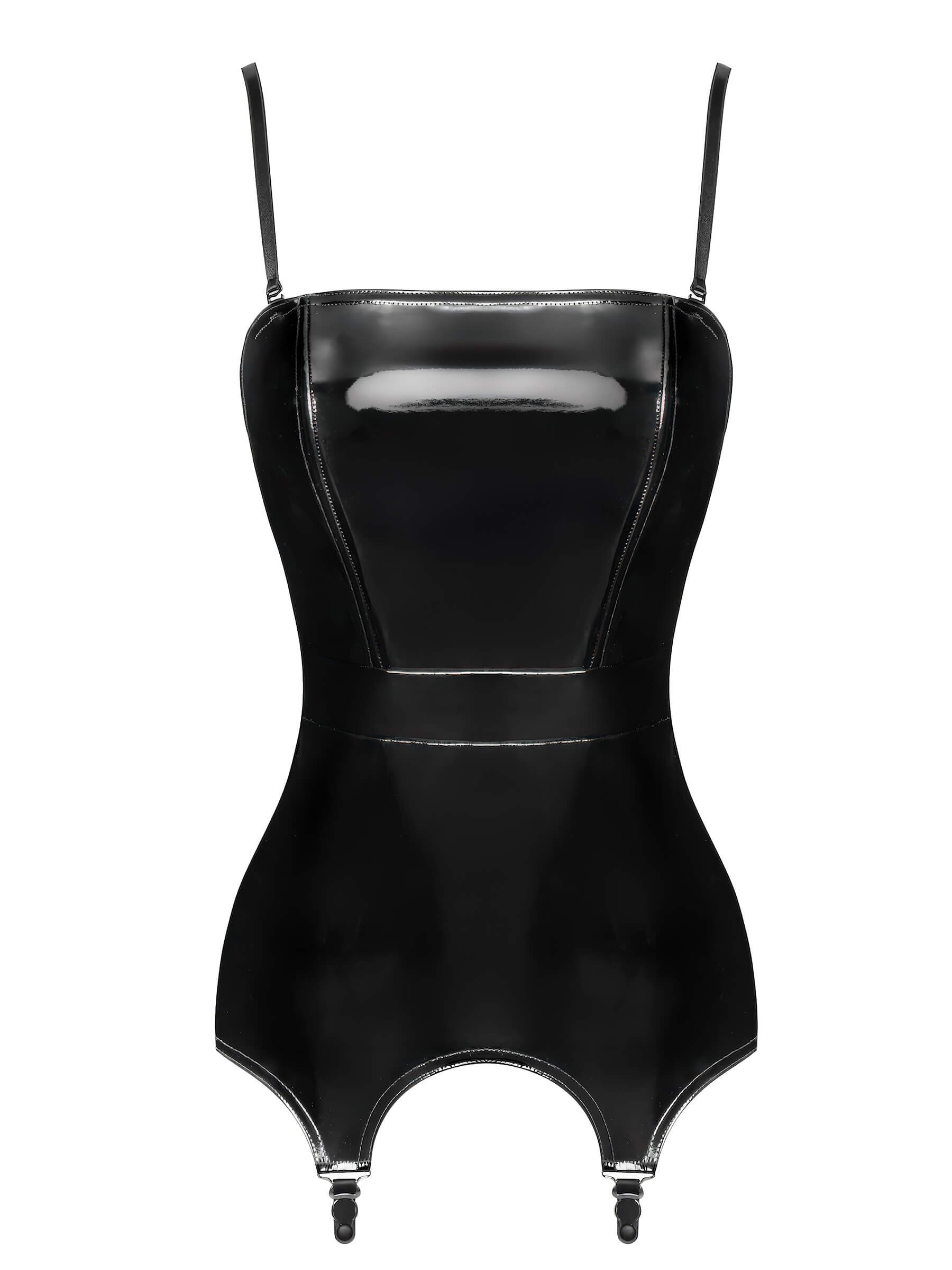 Lack – Corsage mit Straps