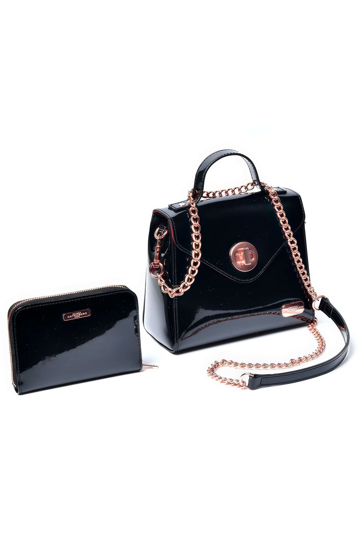 Schwarzes Lack Port Monnaoie