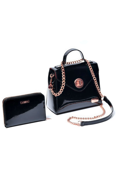 Schwarzes Lack Port Monnaoie