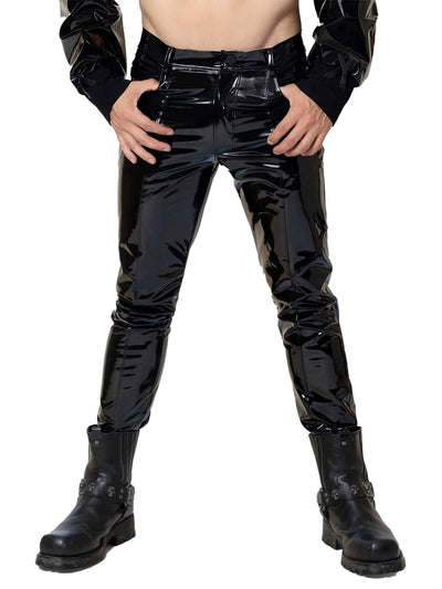 Lackhose, Lackjeans, Hose, herrenjeans, schwarz, lackschwarz, Lederhose, Stretch, Lacklederhose, Hochglanzjeans, Lack, herrenhose, Stretchjeans, Lackjeans, lacklederjeans