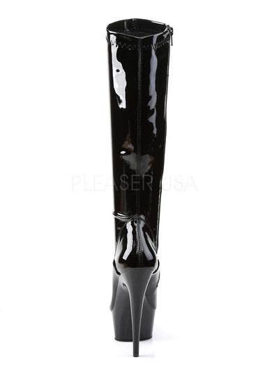 Lackplateau, Stiefel, Plateaustiefel, schwarz Lackplateaustiefel, lack, Lackkniestiefel, Lackstiefel, Damenkniestiefel, Kniestiefel, Stretchstiefel, Lack-schwarz, schwarzer Stiefel, schwarz