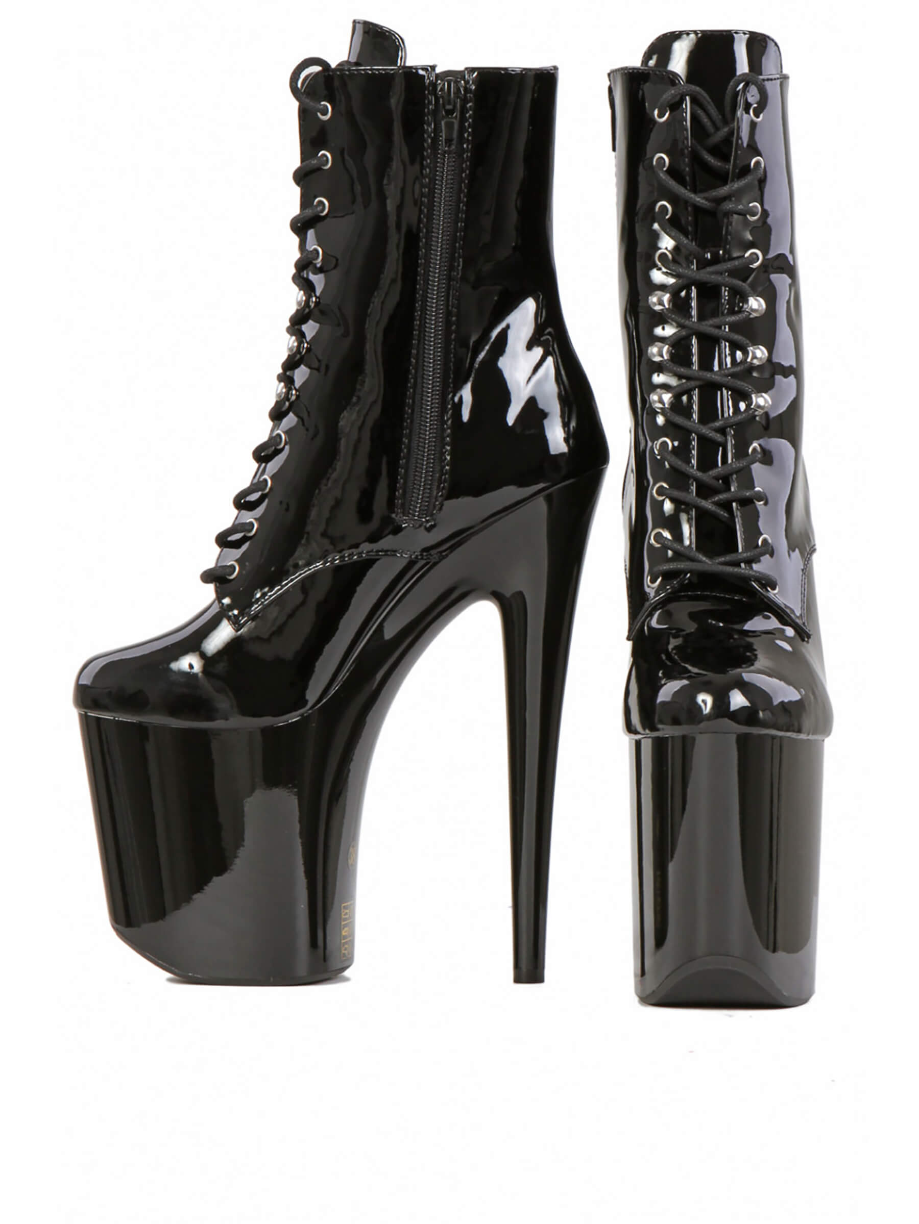 Platform sandal, black