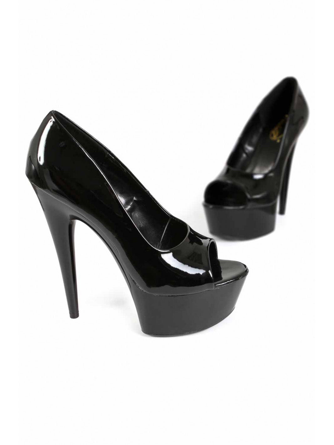 Plateau Sandale Schwarz