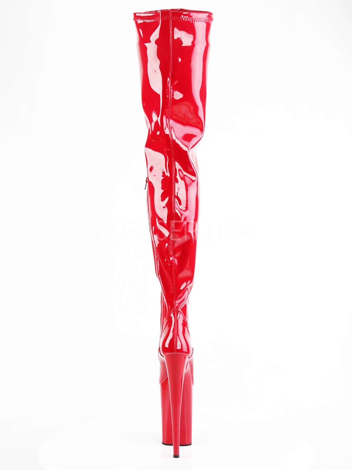 Lackstiefel, Plateau Stiefel, rote lackstiefel, rote Overknee, Stretchstiefel, Stretch, Plateau Stiefel, Oberschenkellang, Stiefel, extrem Plateau, Overknee, sehr hoch, plateau, lackrot