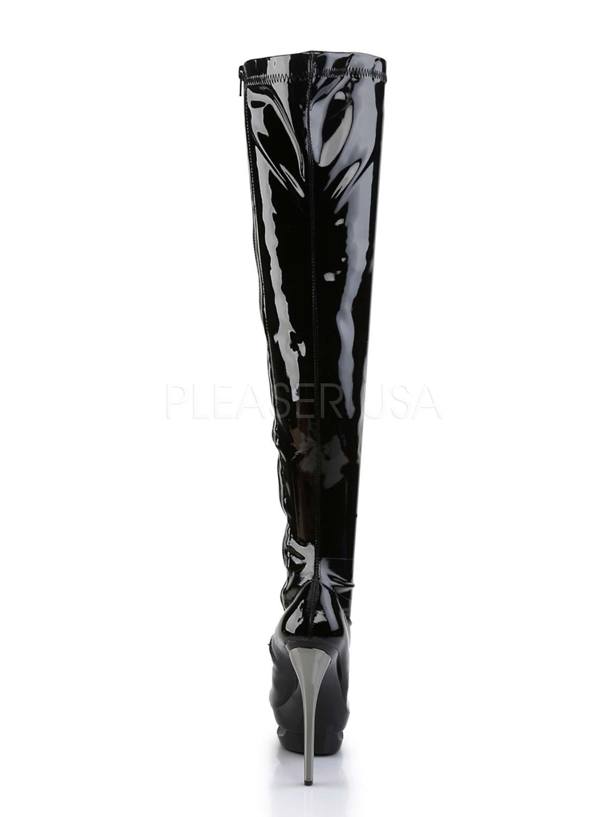 Lackstiefel, Stiefel, schwarze Lackstiefel, Plateaustiefel, Lackschwarz, Schwarze Overknee, Stretch, Plateau Stiefel, Oberschenkellang, Stiefel, Lackschwarz, Stretch, Stretchlack, Lackplateau