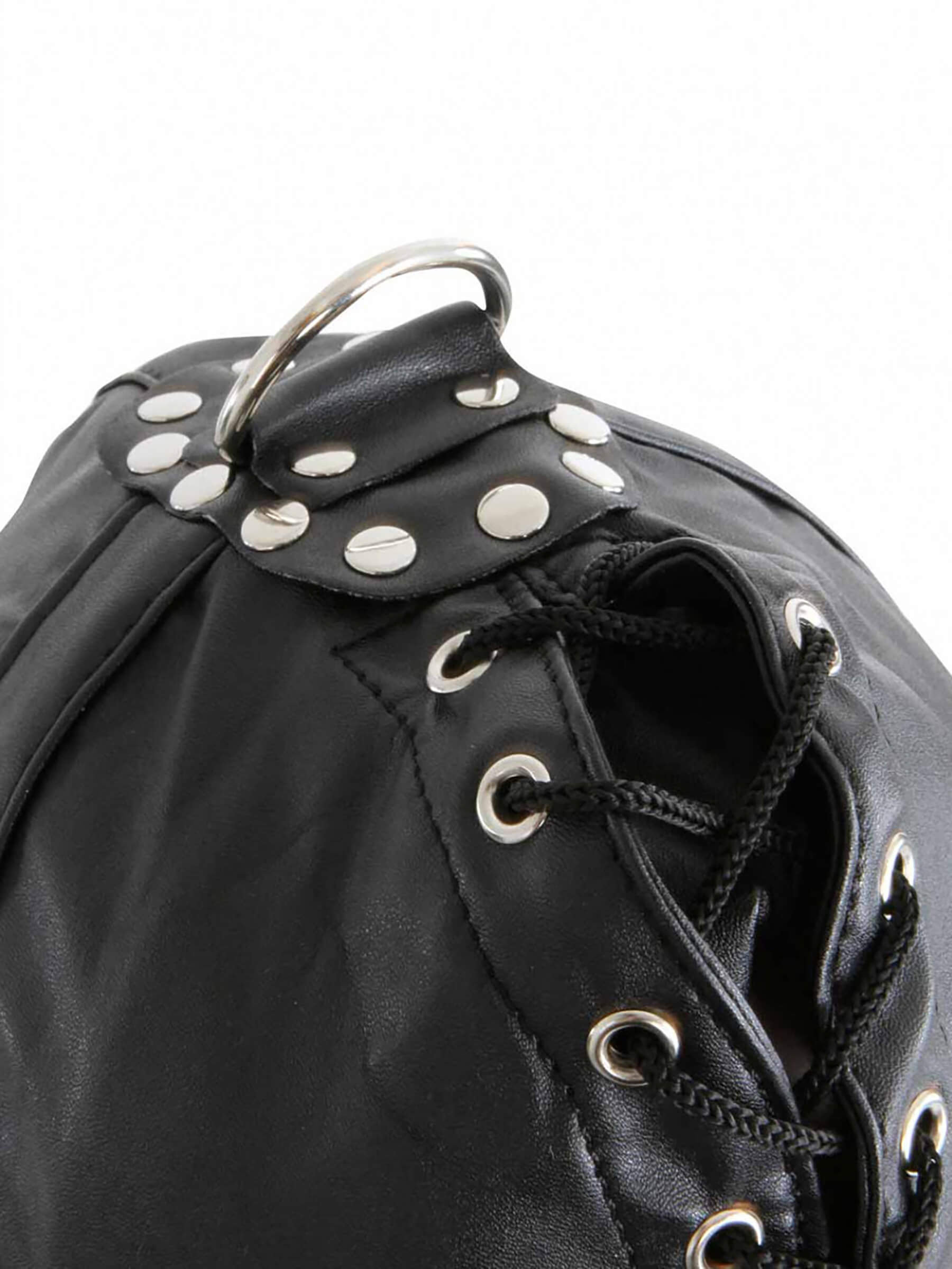 Men's Leather Mask BDSM Mask made of Faux Leather