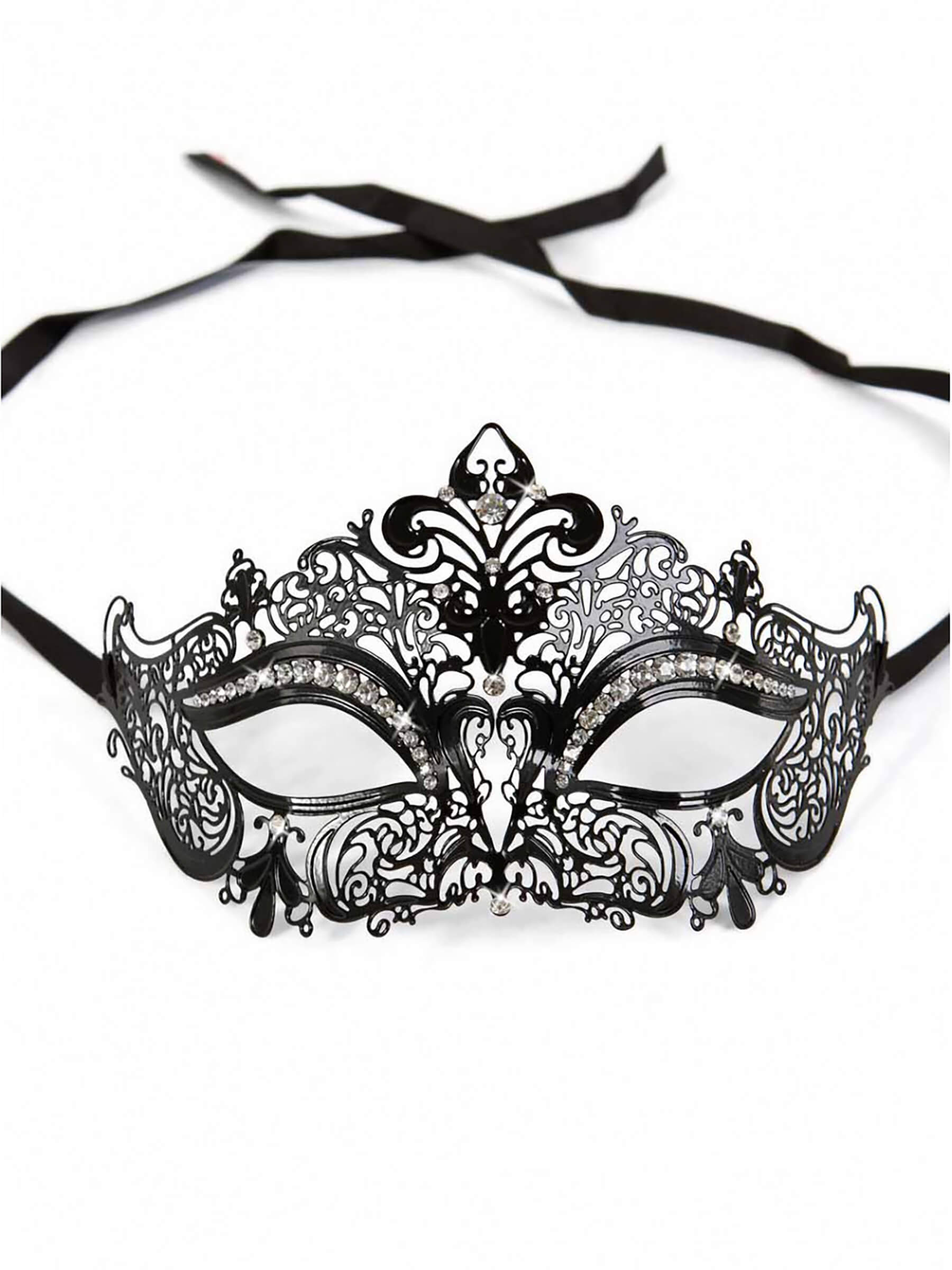 Elegant metal stass mask