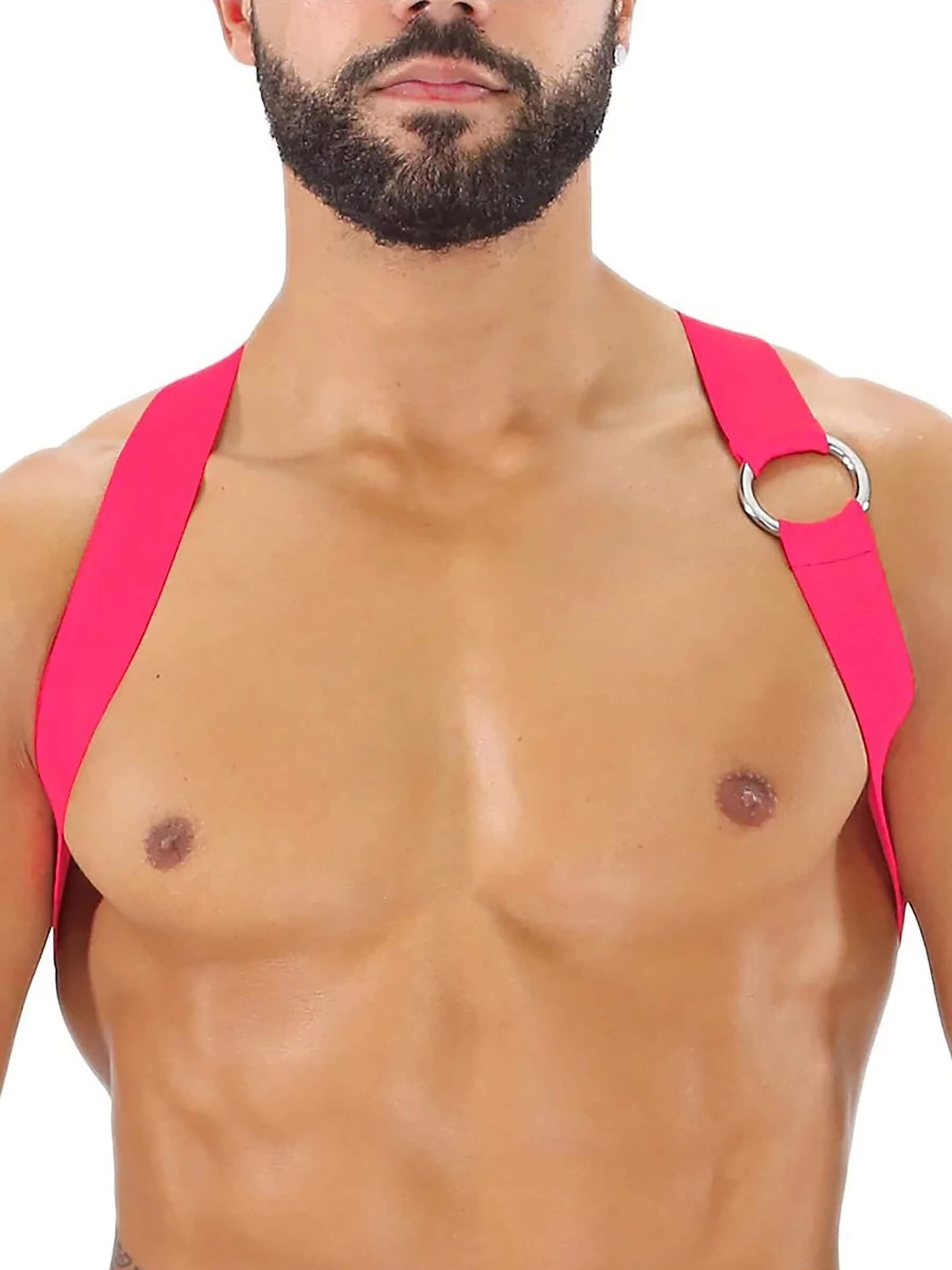 PARTY BOY ELASTIC HARNESS NEON PINK