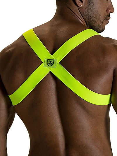 PARTY BOY ELASTIC HARNESS NEON YELLOW