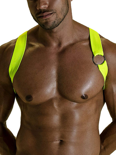 PARTY BOY ELASTIC HARNESS NEON YELLOW
