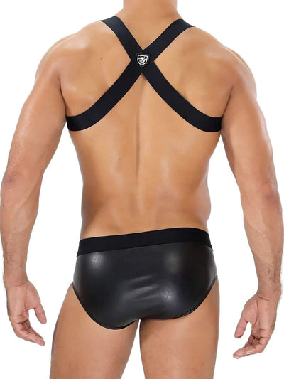 PARTY BOY ELASTIC HARNESS BLACK