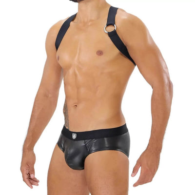 PARTY BOY ELASTIC HARNESS BLACK