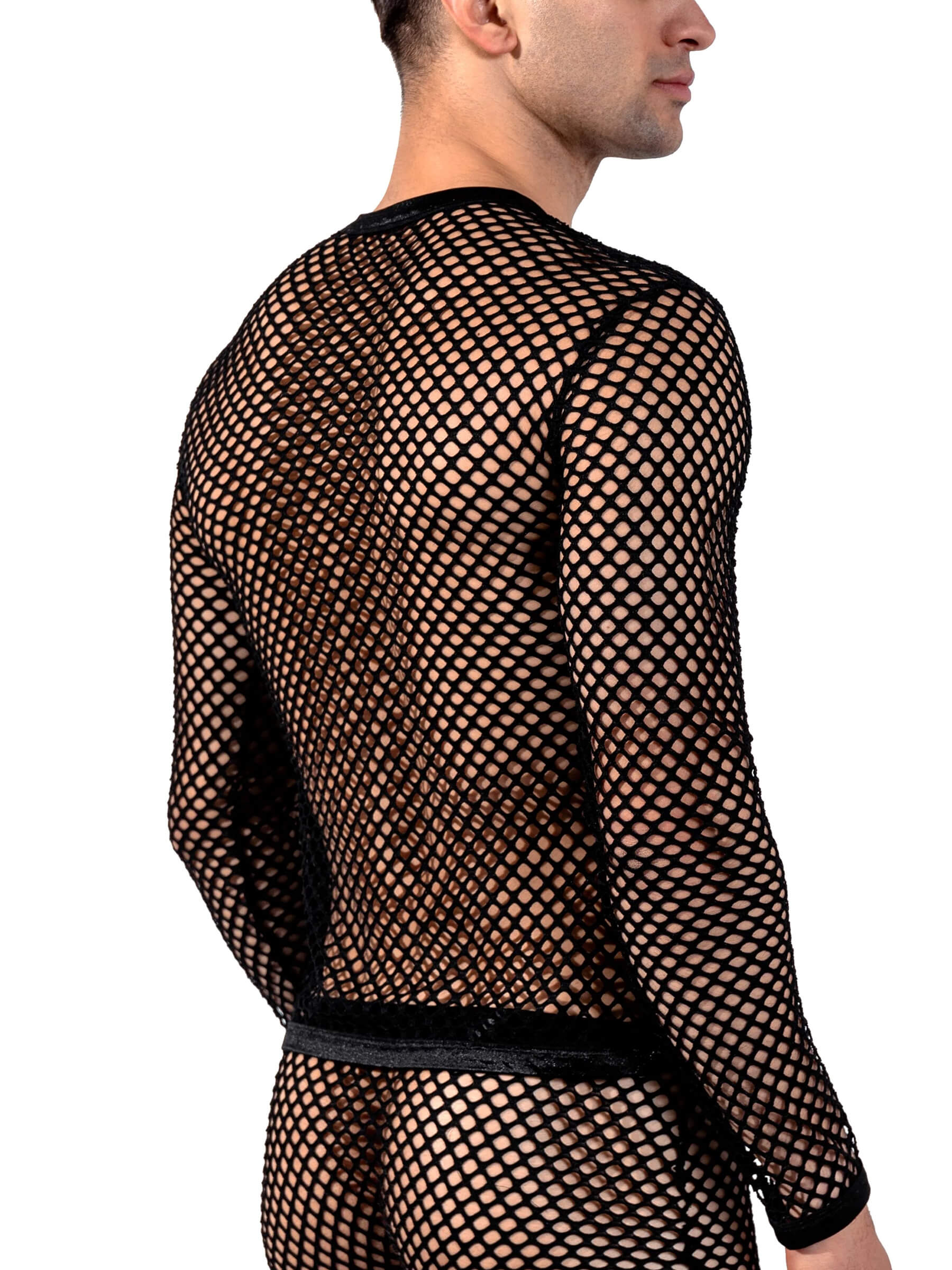 Coarse mesh T-shirt - Long sleeve