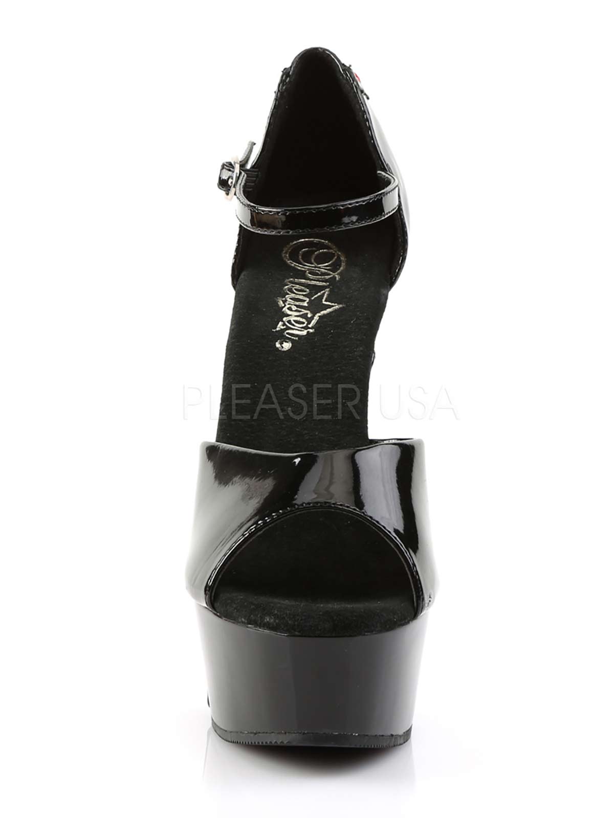 Plateausandalette, Satinschnürung, Plateausandale, Sandale, Lack Sandalette, Riemchen Heels, Lackschwarz, Damenplateauschuh, schwarzer Highheel, Stiletto, Lacksandale, Plateausandale