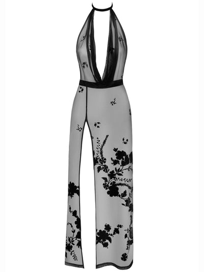 Transparentes Spitzen Kleid