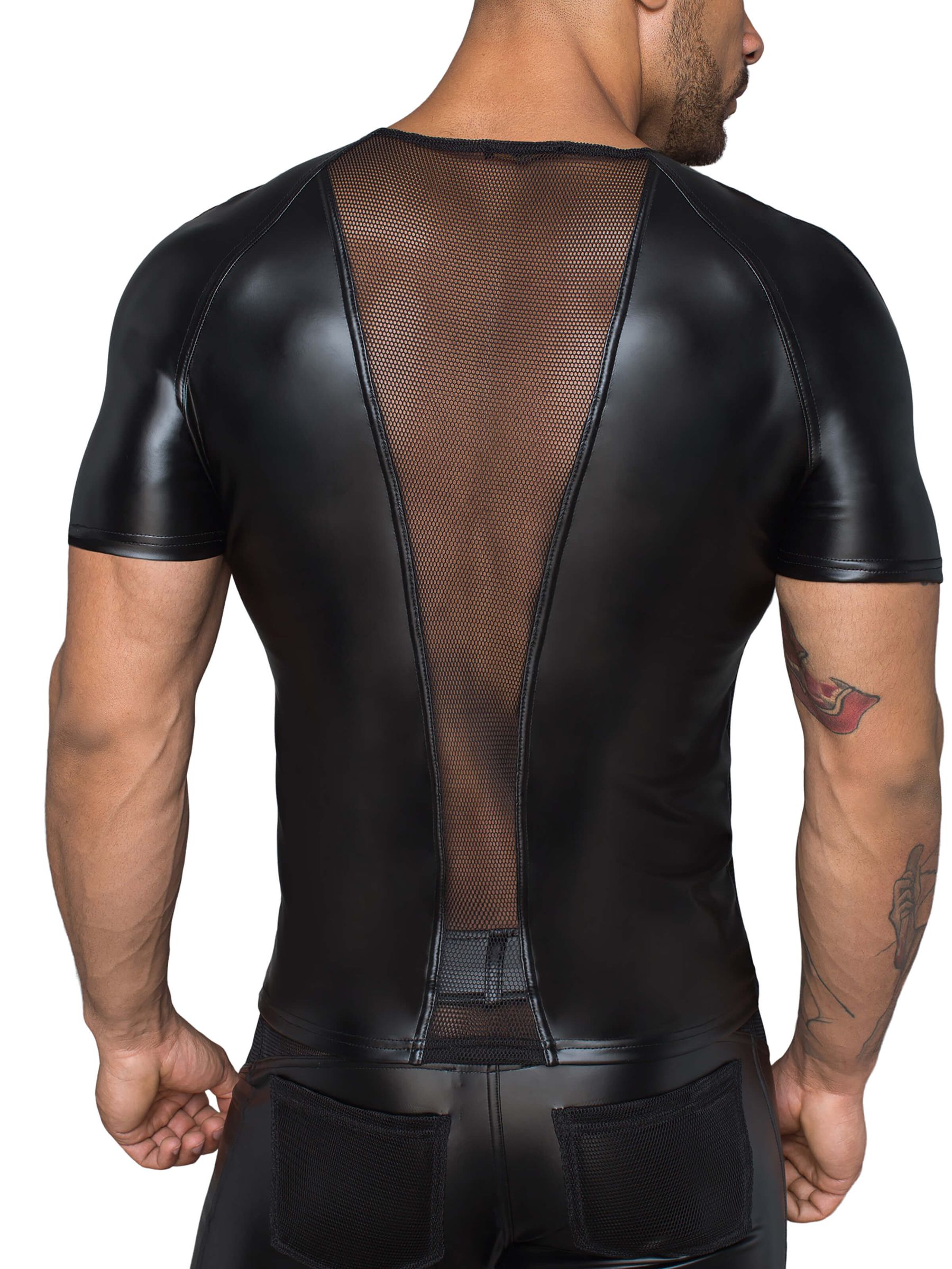 Shirt mit Transparent Netz Einsatz