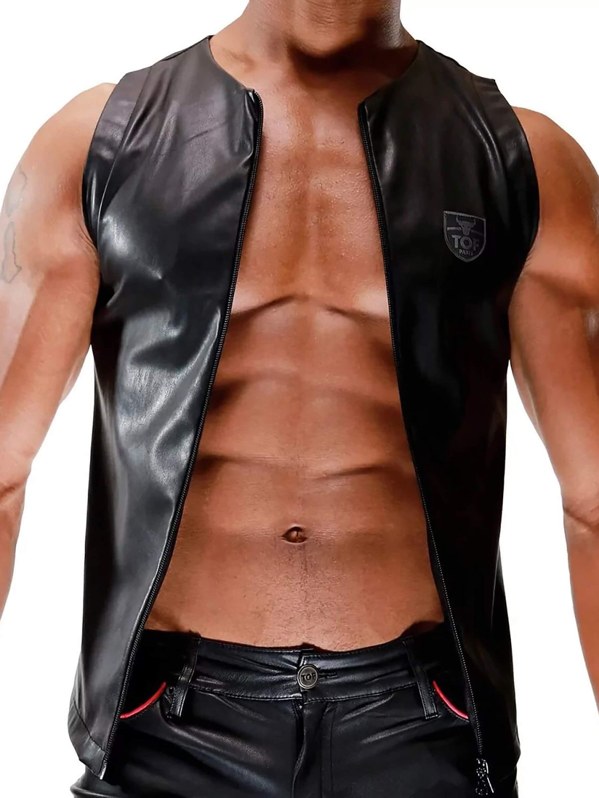 FETISH ZIPPED TANK TOP