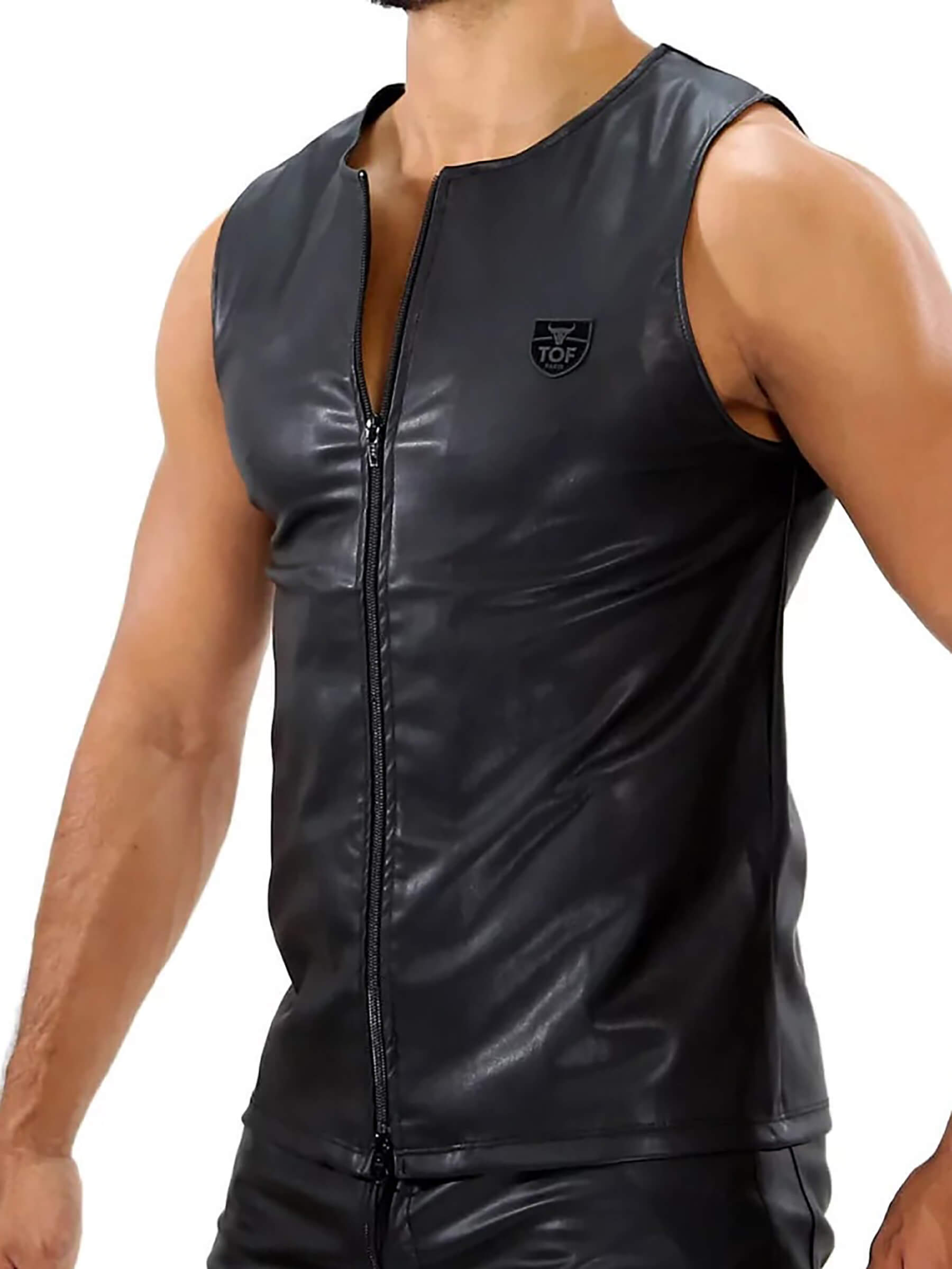 FETISH ZIPPED TANK TOP