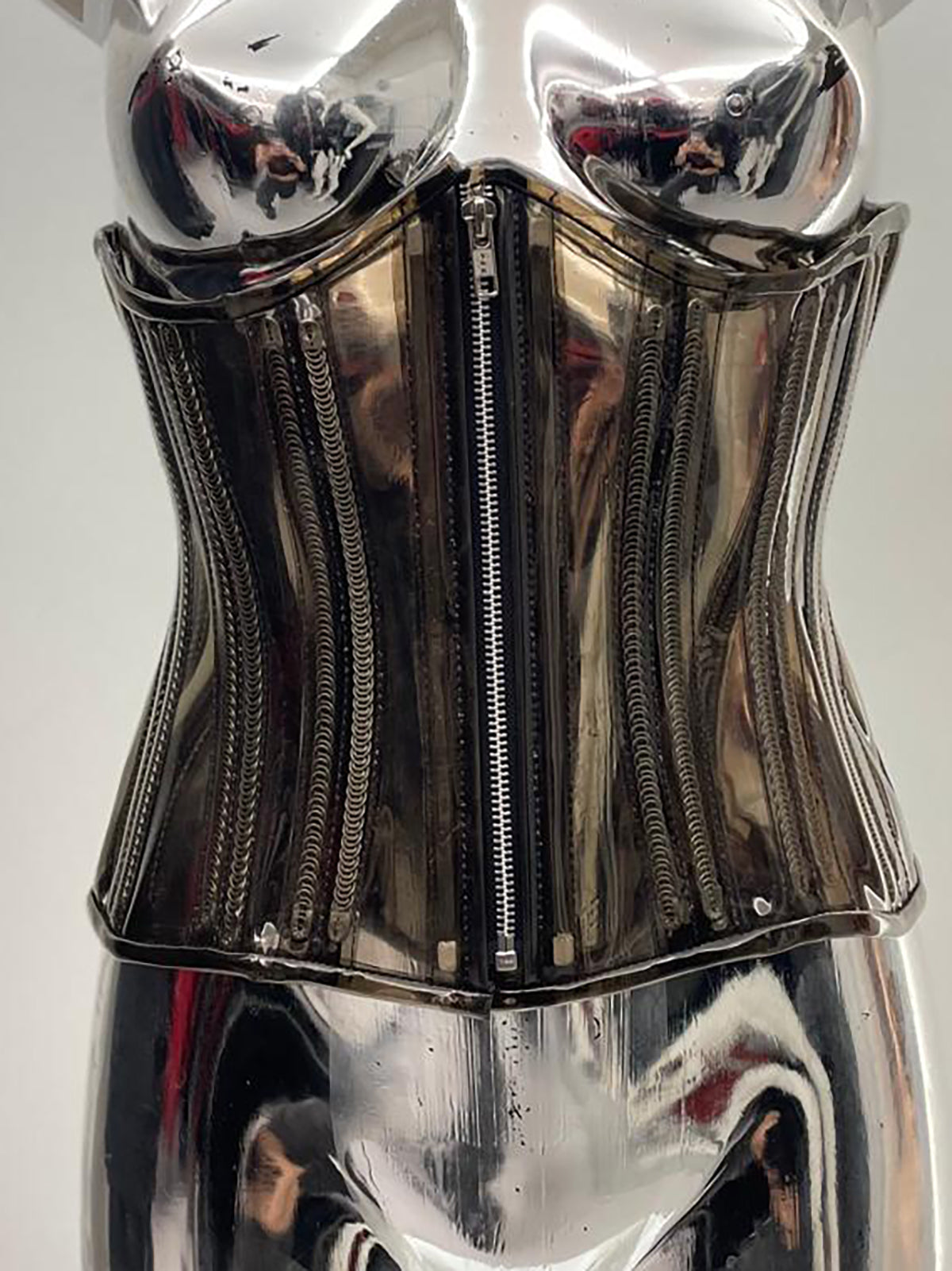 PVC Unterbrust Korsett - Transparent Black - Mara