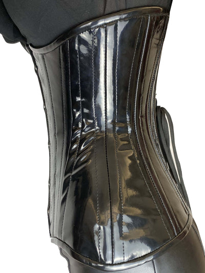 PVC Unterbrust Korsett - Transparent Light Black - DINA