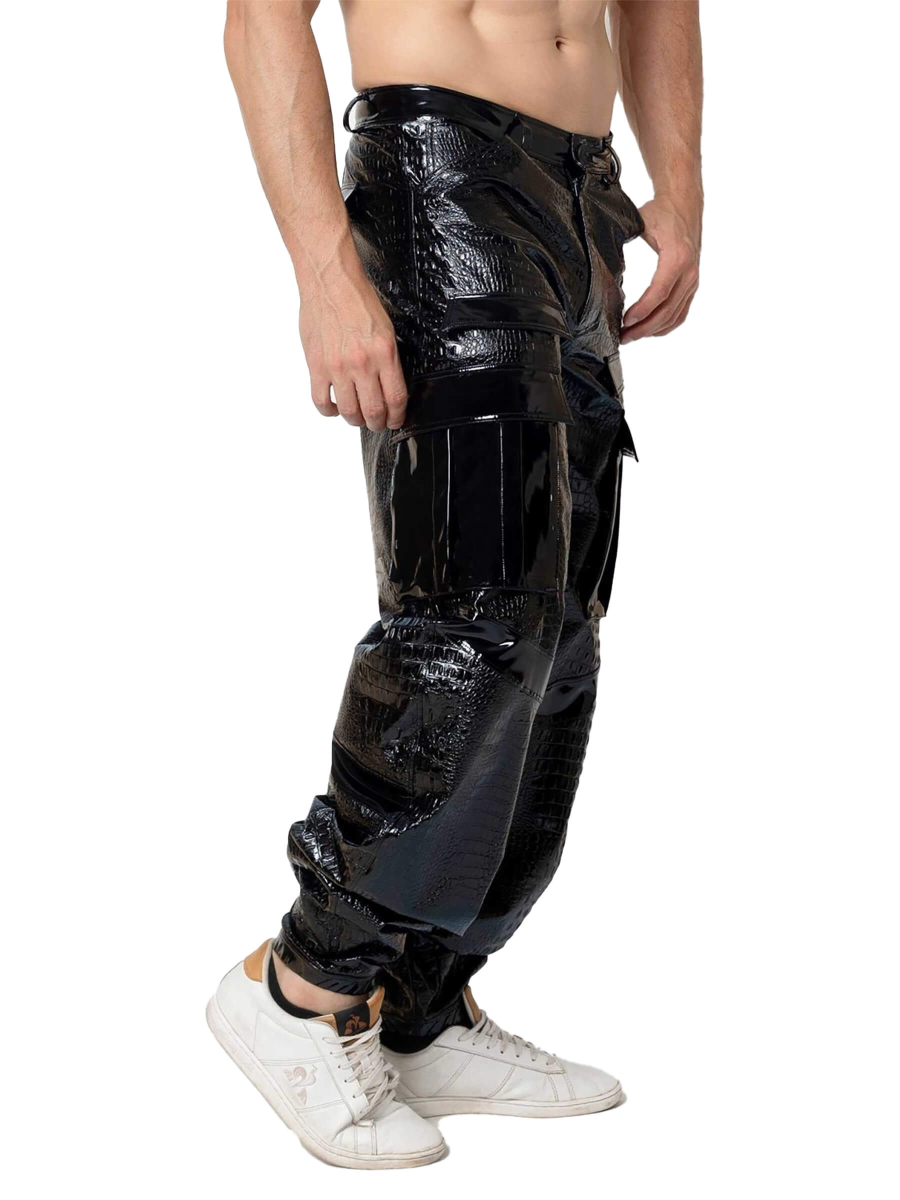 Designer trousers RAGNAR - men's patent trousers