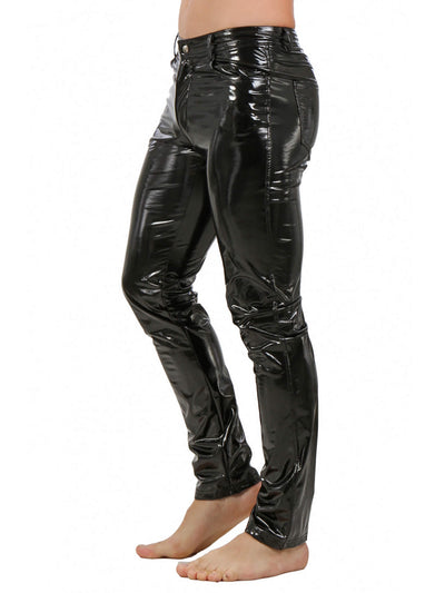 Herren Lackhose