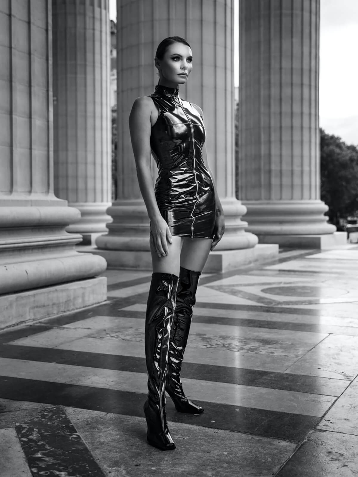 Seine vinyl dress