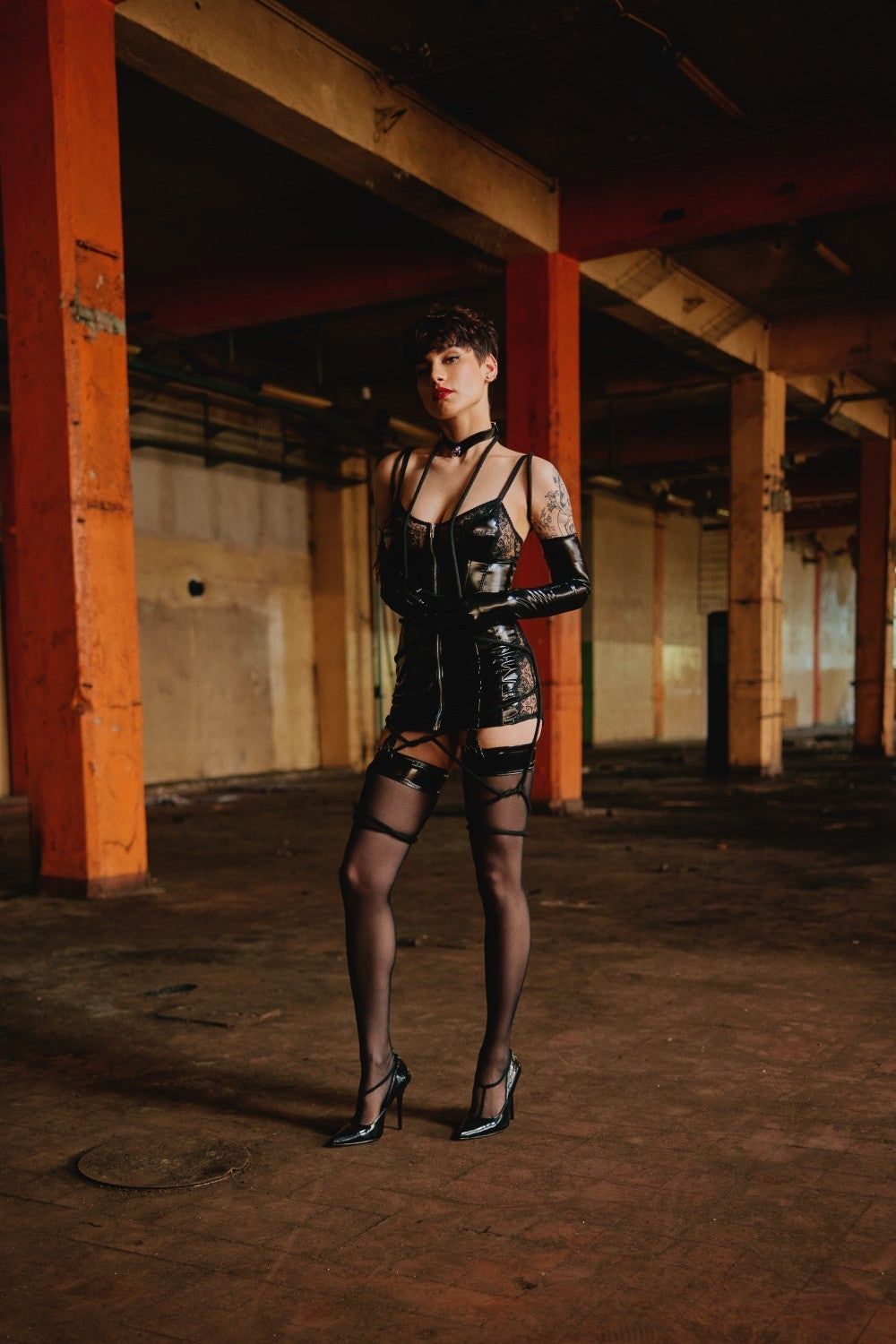 Korsett - Lackkleid - Hurricane