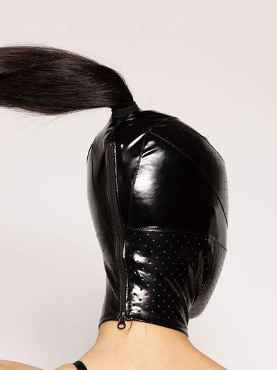 Lackmaske Vinyl Lackschwarz