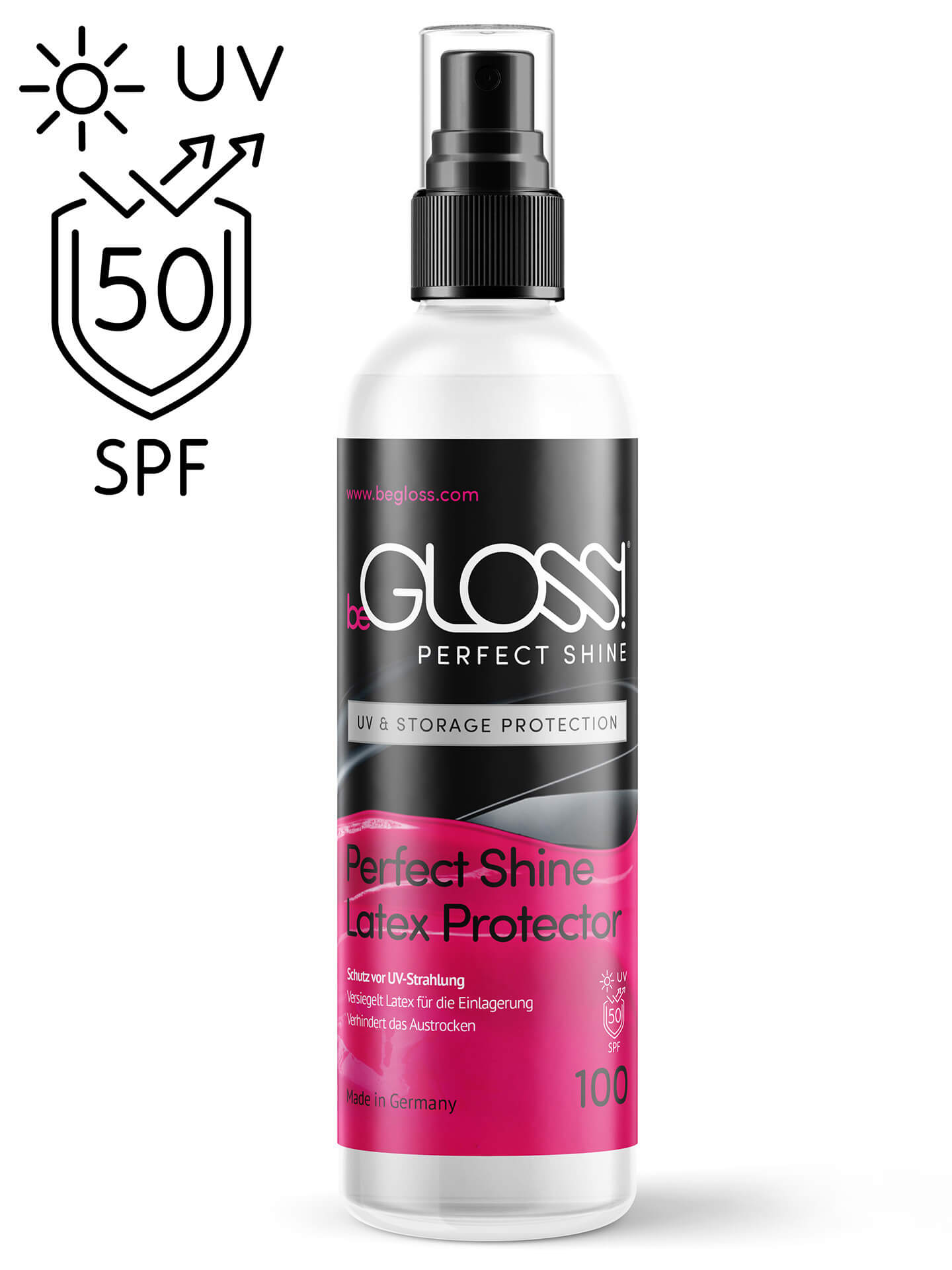 latexspray mit UV schutz, latex uv, latexspray, latex spray, latexpolitur, latex politur, latex, politur, latexpflege, pflege, latexöl, silikon öl, latex politur, silikon, latexpflegemittel