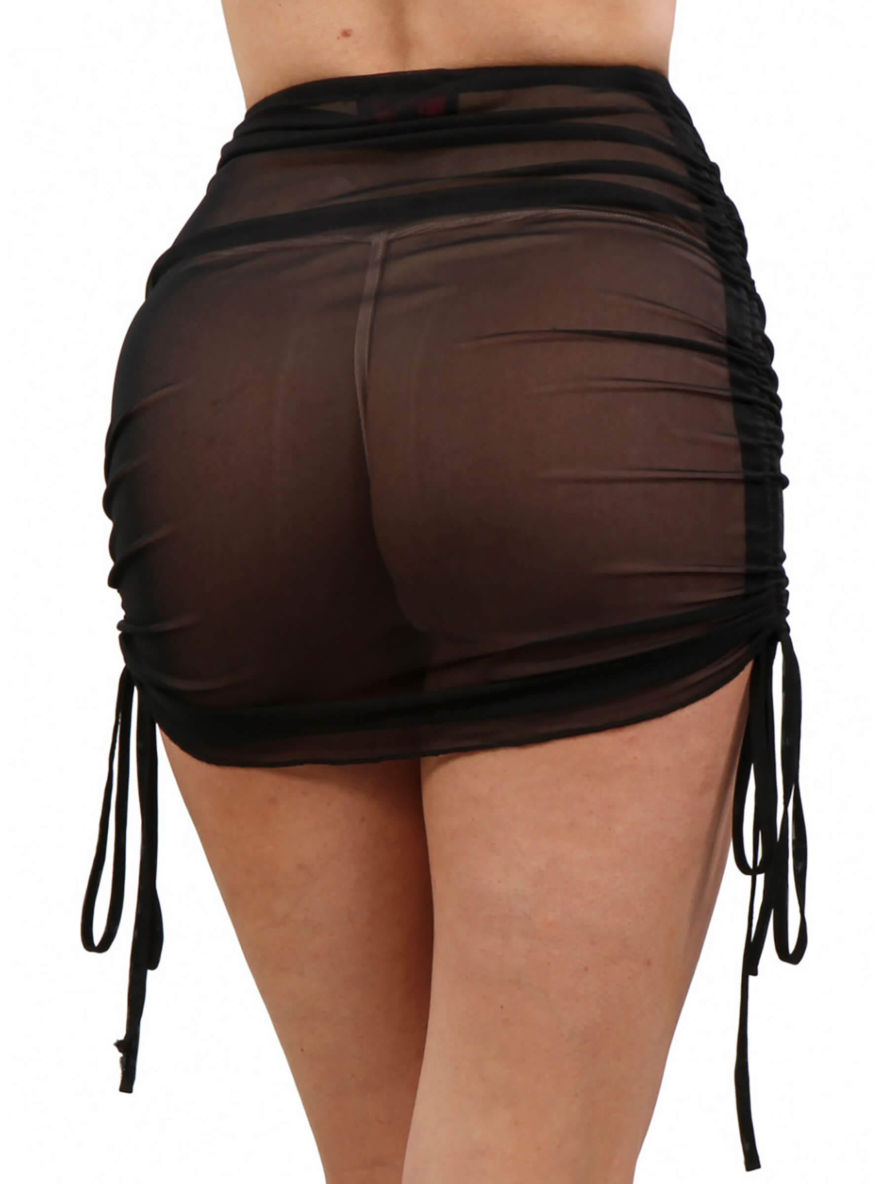 Mesh mini skirt