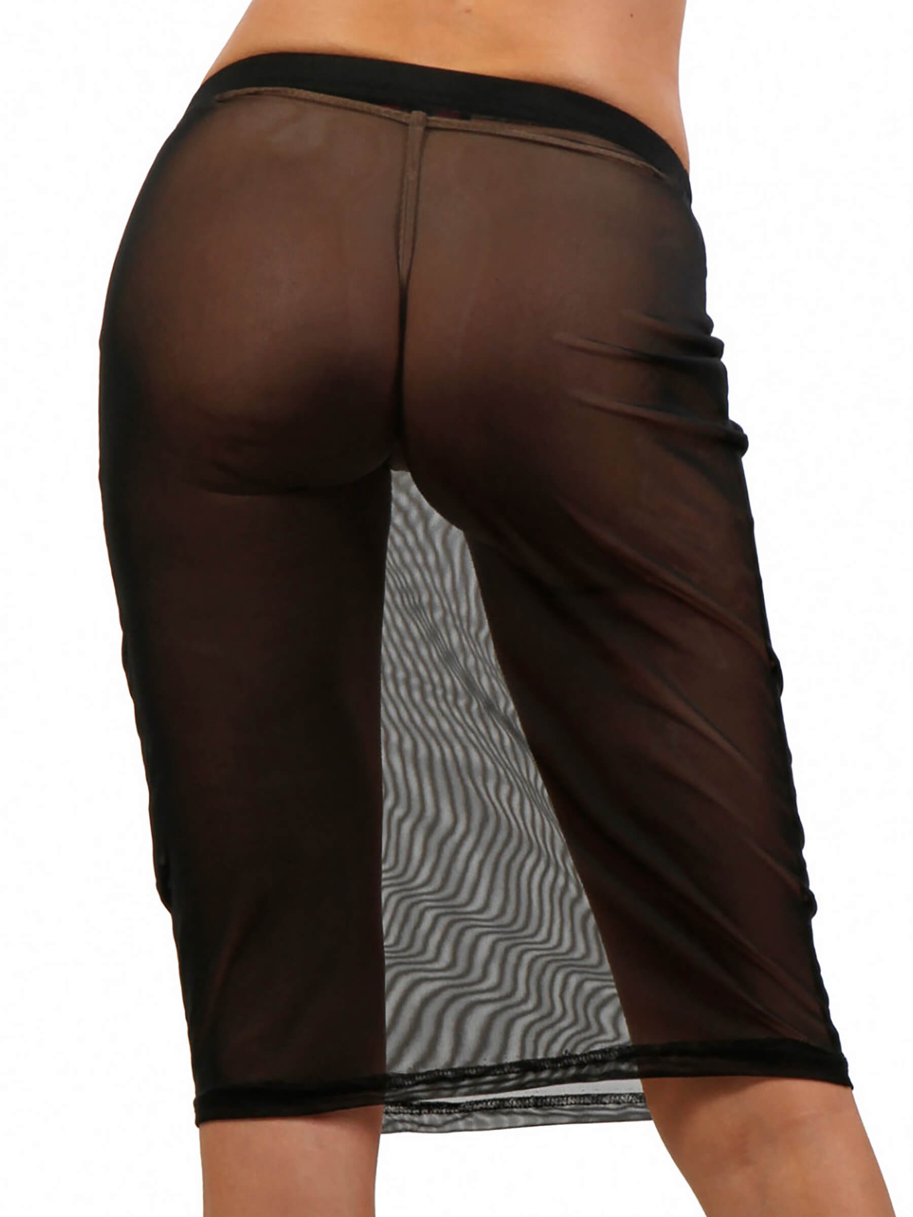 Mesh mini skirt