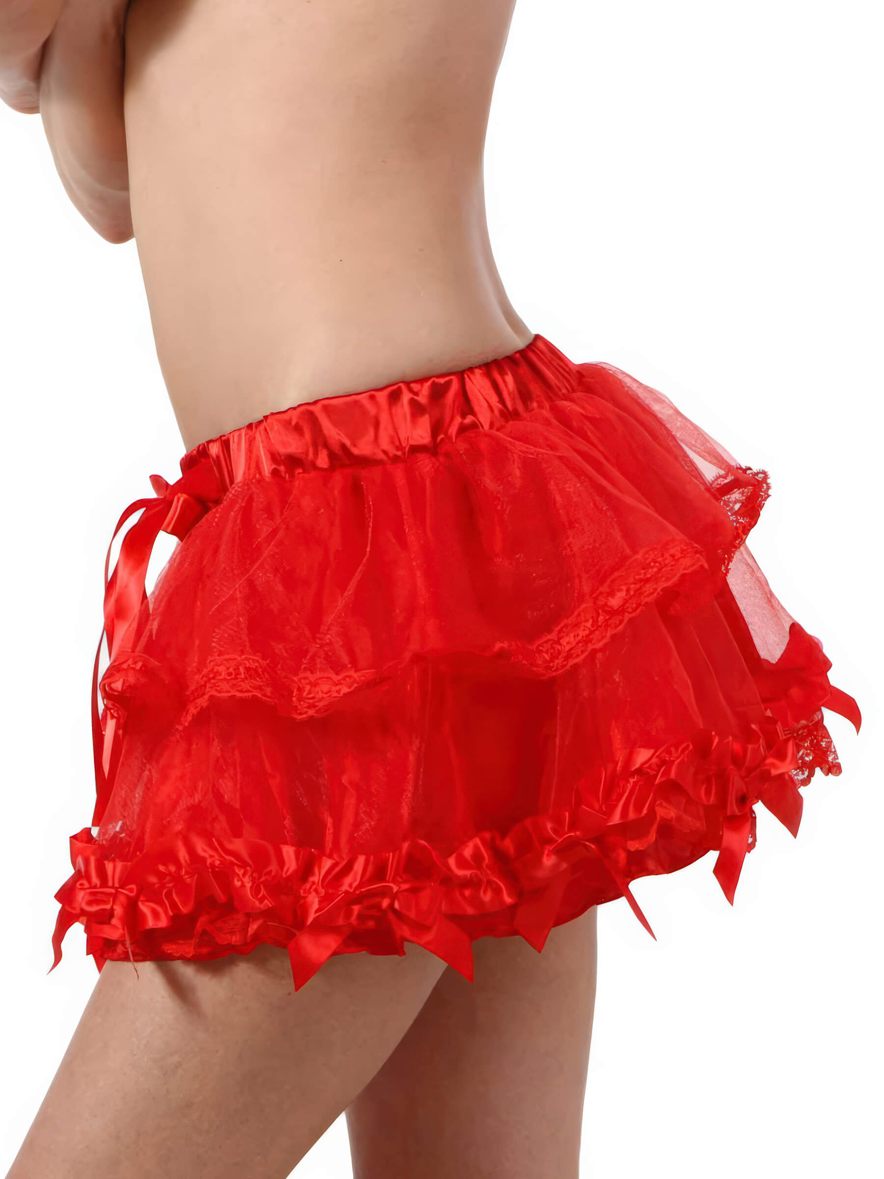 Minirock mit Rüschen