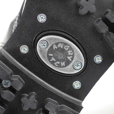 Angry Itch 14-Loch Lackleder Stiefel, schwarz