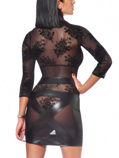 Transparentes Netzkleid