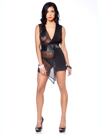 Transparentes Netzkleid