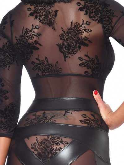 Transparentes Netzkleid
