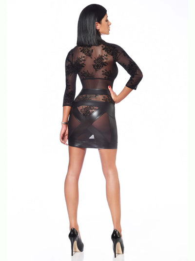 Transparentes Netzkleid