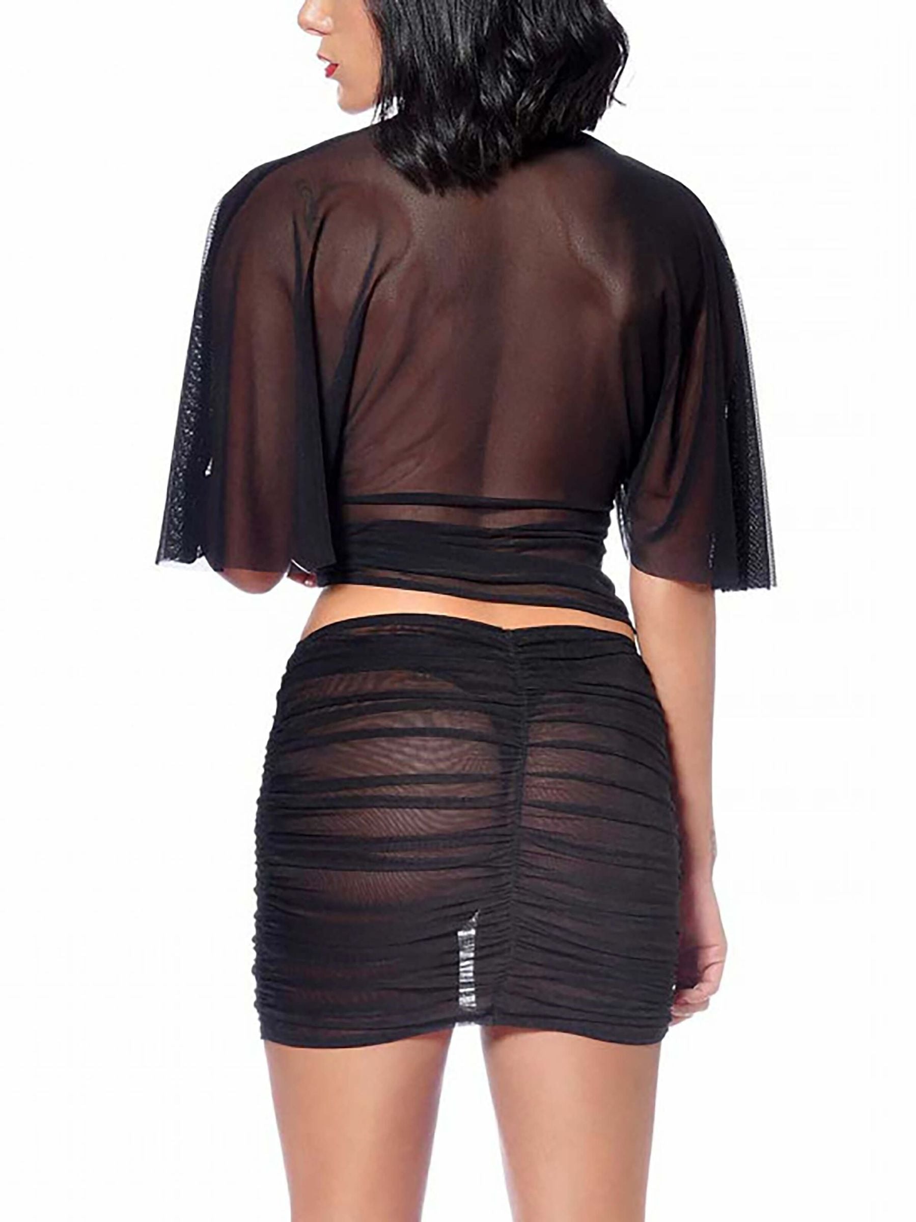 Transparent miniskirt