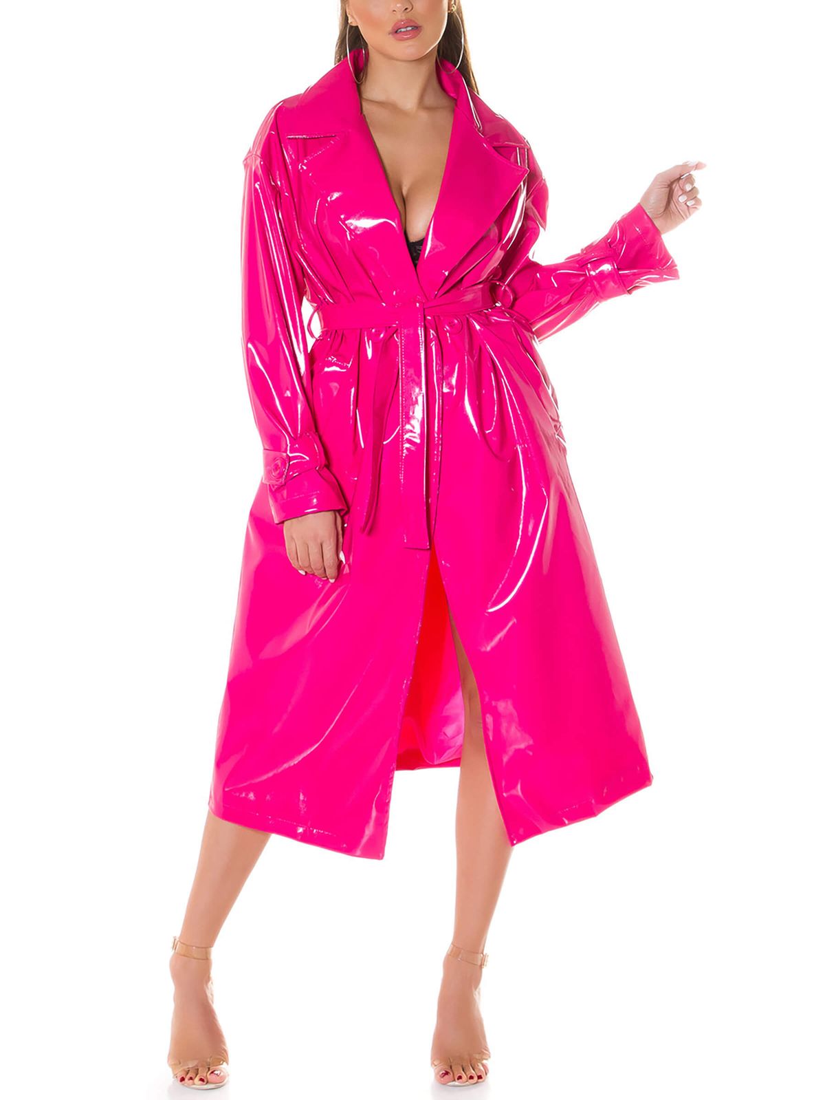 Pinker Lackmantel