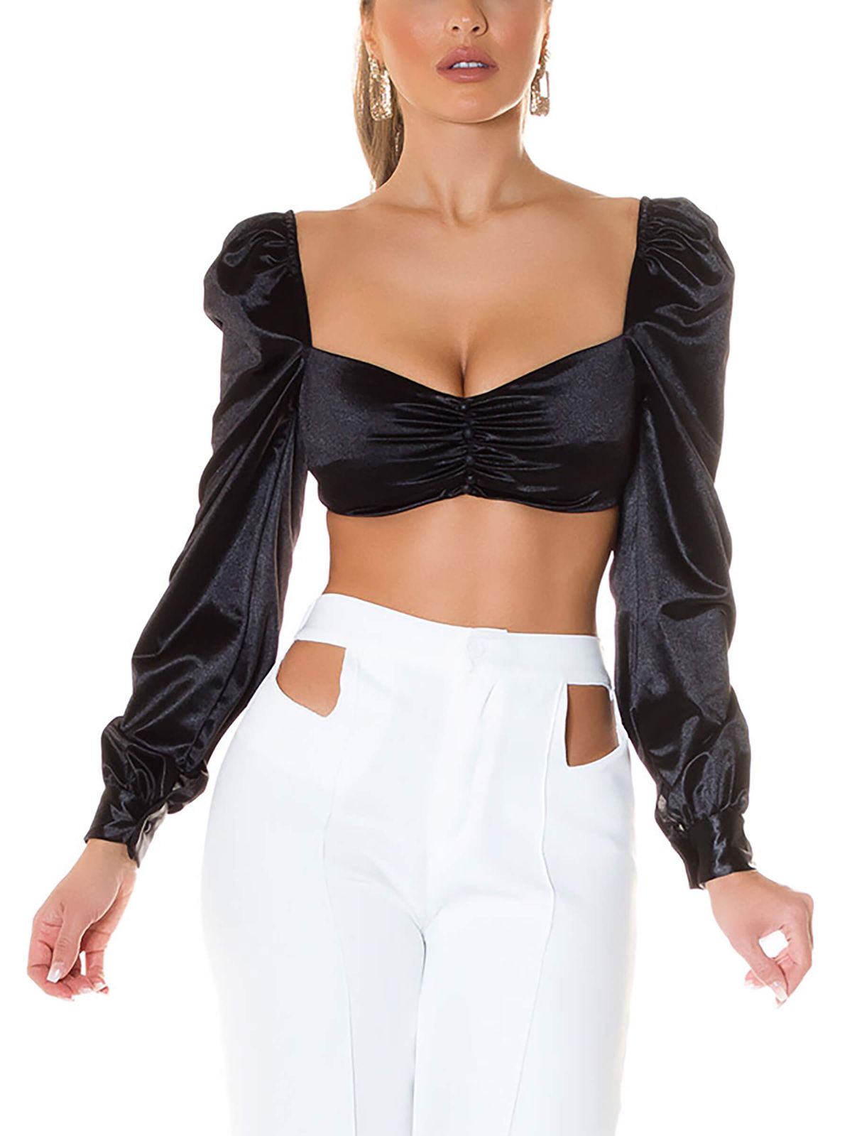 Schwarzes Damen Top