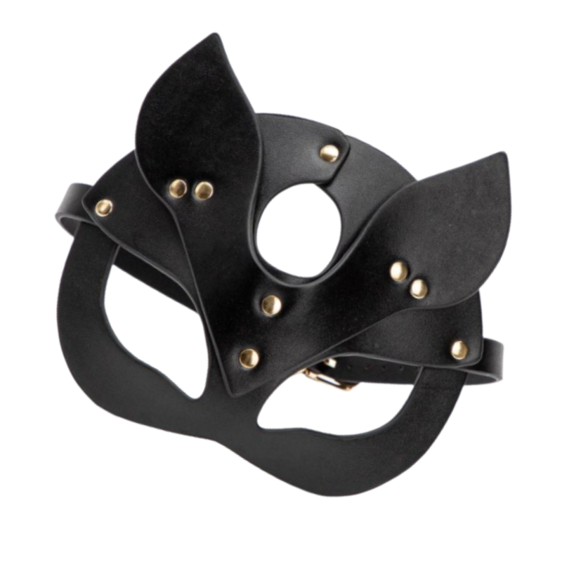 Kunstleder Katzenmaske
