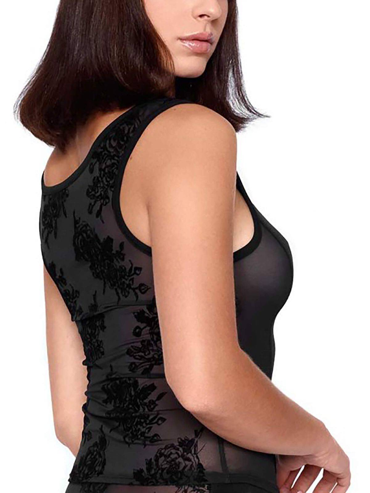 Damentop, Damen TOP, TOP aus Lycra , TOP schwarz, schwarz, Top, München,  Damen, Hauteng, Transparentes Damentop, Damenoberteil, Schwarzes netztop, Les Pielettes, Les P´tites Folies