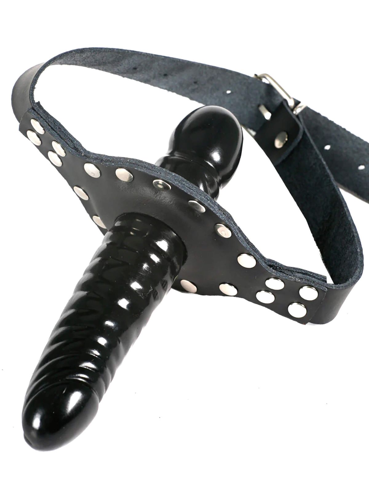 Leather Double Penis Gag